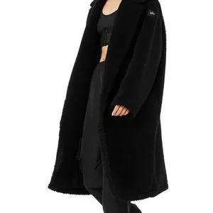 Oversized Sherpa Trench - Black | Alo Yoga